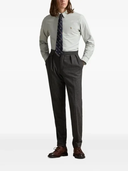 Μικρός κασκέτο Polo Ralph Lauren με χαμηλή μέση υφαίνω διαγωνίως πράσινο