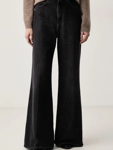 Weekend Max Mara wide leg džíny WKDSPORT černé