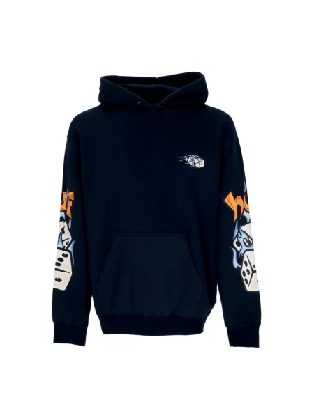 Bluza z kapturem Huf z nadrukiem niebieska