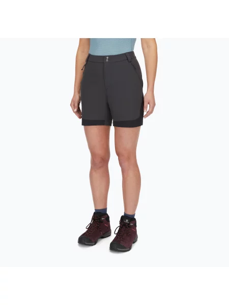 Pantaloni scurți de trekking pentru femei Rab Torque Mountain anthracite/black negru