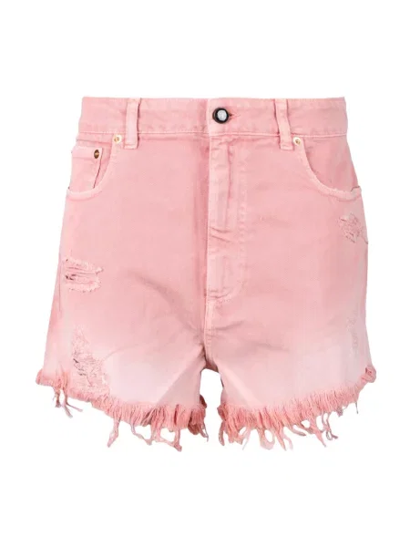 Szorty jeansowe Semicouture różowe