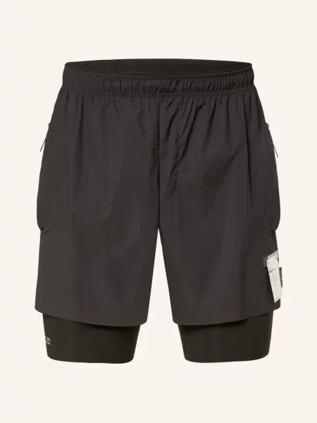 Satisfy Běžecké Šortky 2 V 1 Rippy™ Cordura černá