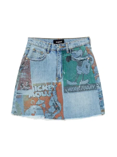 Mała mały spódnica jeansowa Desigual pomarańczowa