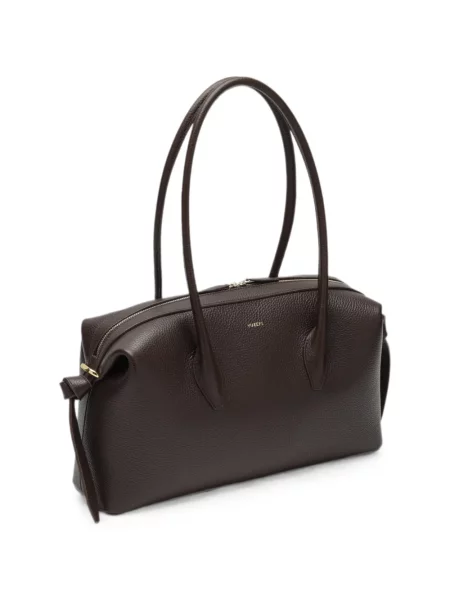 Geantă shopper Yuzefi din piele maro