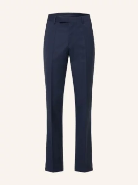 Boss Oblekové Kalhoty H-Genius Slim Fit dark blue modré