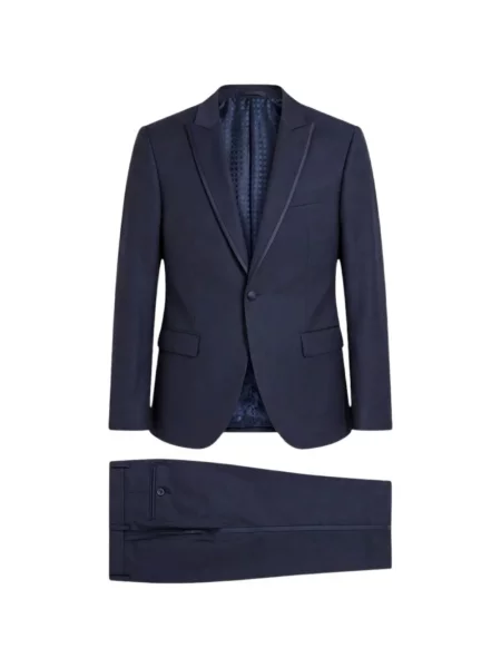 Costum Ramon Sanjurjo cu rever albastru