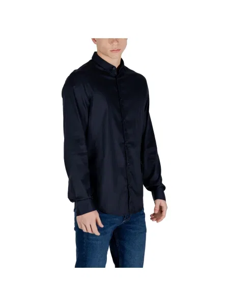 Cămașă Armani Exchange business albastru