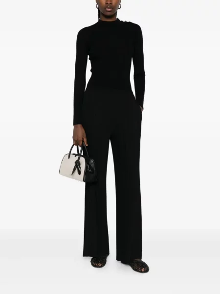 Pantaloni Forte_forte plisate negru