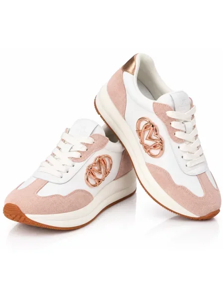 Buty do biegania Love Moschino zamszowe do biegania różowe