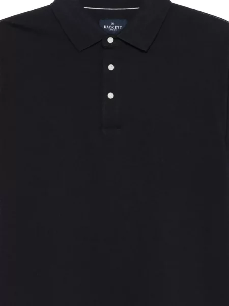 Tricou polo Hackett cu broderie lung albastru