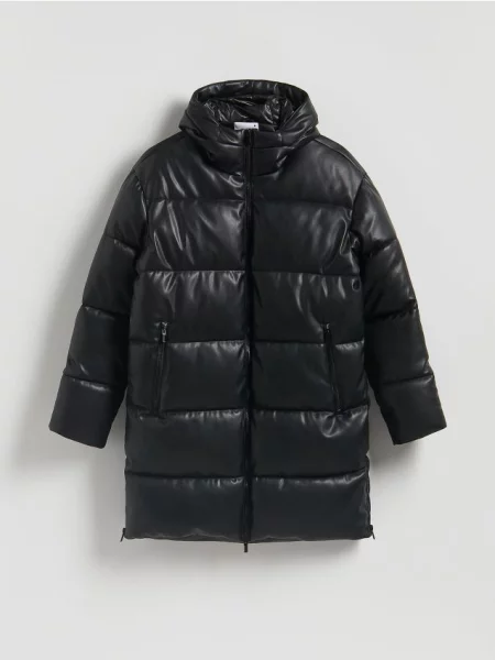 Куртка Reserved с капюшоном черная