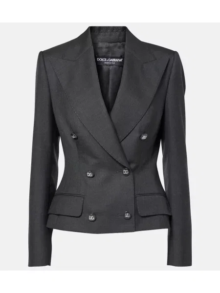 Marynarka Dolce&gabbana wełniana szara