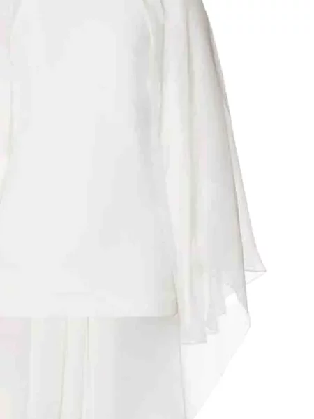 Bluză Alberta Ferretti drapată alb