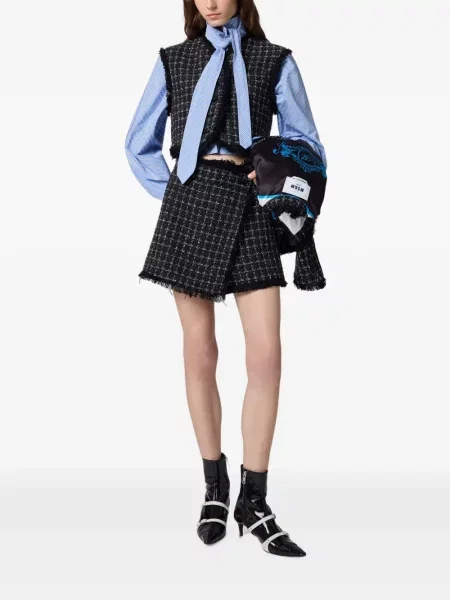 Bouclé geacă Msgm negru