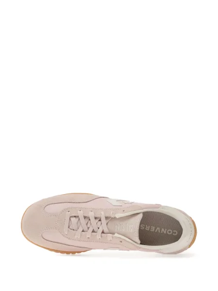 Sneakerși Converse Chuck Taylor All Star din piele de căprioară alergare cu platformă negru