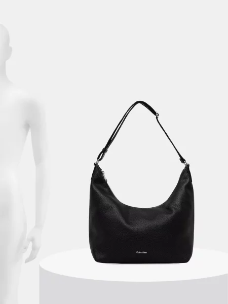 Calvin Klein Táska Webbing Strap Md Shoulder Bag fekete
