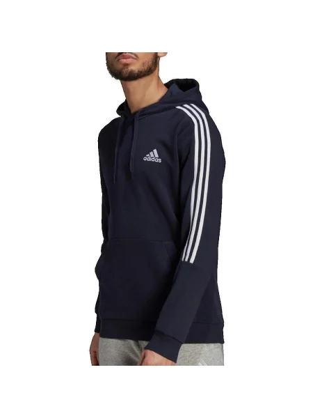 Hanorac cu glugă Adidas albastru