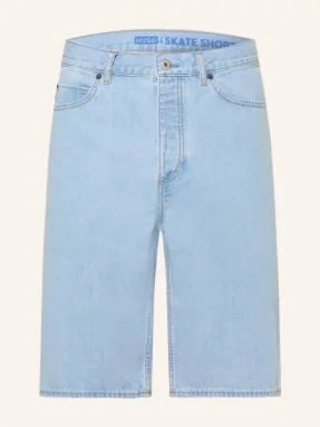 Hugo Džínové Kraťasy light/pastel blue modré