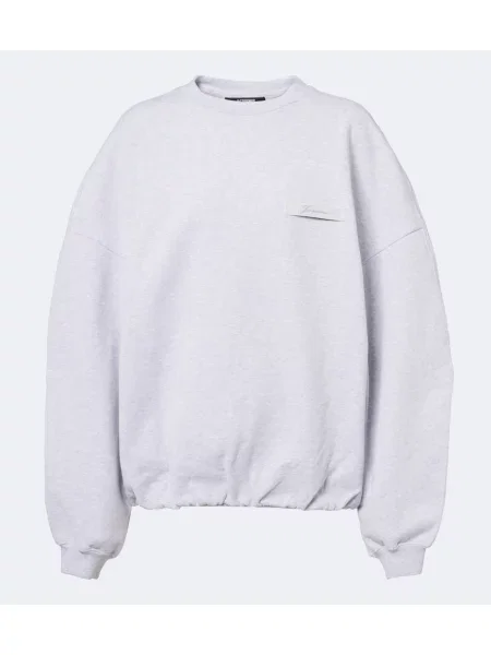 Hanorac Jacquemus din jerseu gri