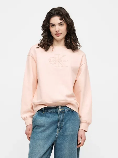 Palton Calvin Klein Jeans portocaliu