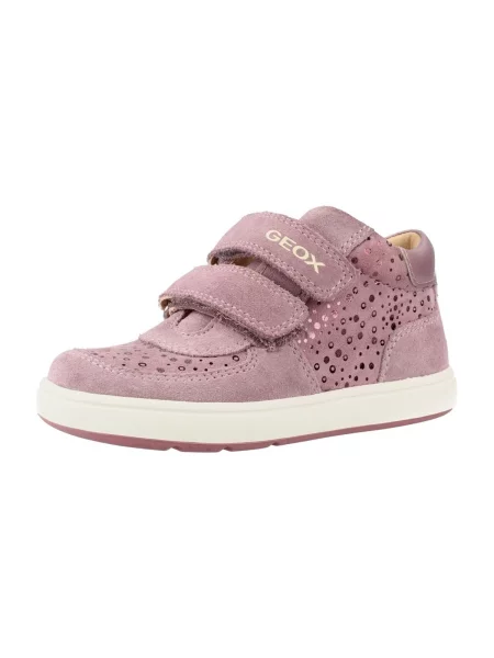 Geox BIGLIA sneakers pentru copii din piele întoarsă violet