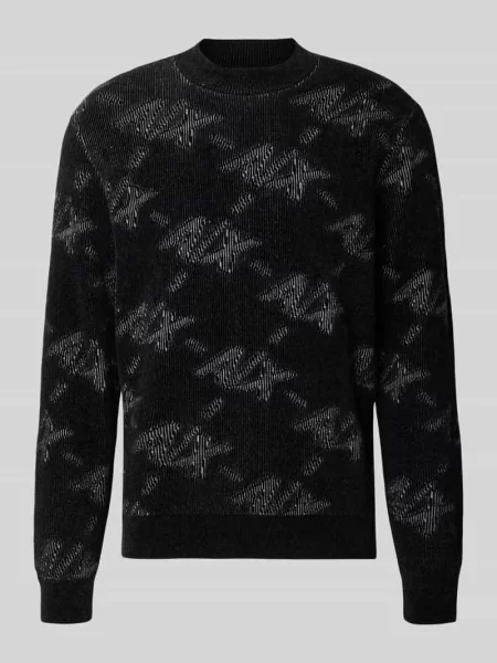 Armani Exchange sweter czarny