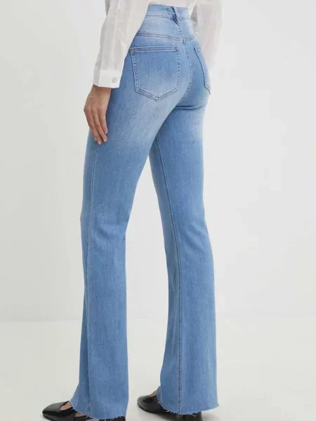 Džíny Answear Lab medium waist modré