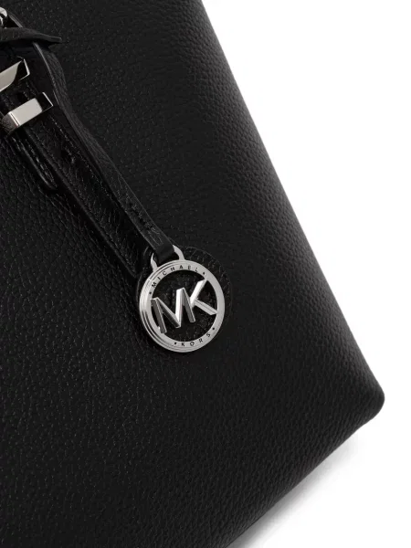 Plisovaná peněženka Michael Michael Kors na platformě s výšivkou černá