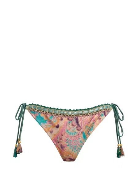 Bikini Del Maar z wzorem paisley dwustronne różowe