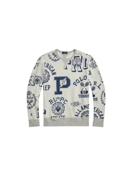 Sweter Polo Ralph Lauren z nadrukiem biały