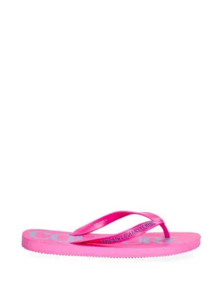 Șlapi Versace Jeans Couture cu imagine roz