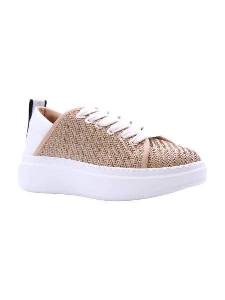 Sneakersy Alexander Smith skórzane beżowe