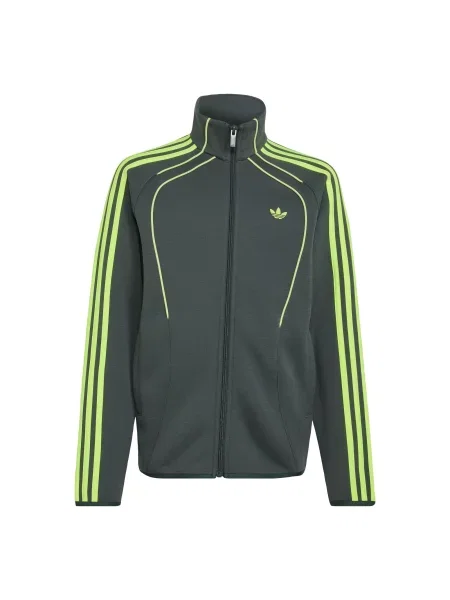ADIDAS ORIGINALS Gornji dio trenirke SPACER TRACK grafit / travnato zelena siva
