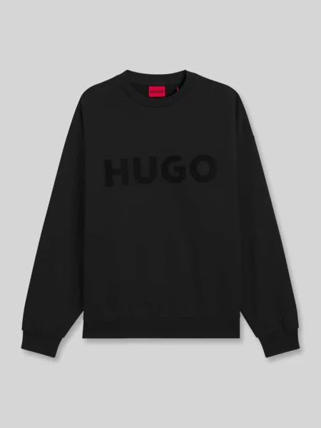 Oversize bluza z czystej bawełny model DINEX' Hugo czarna