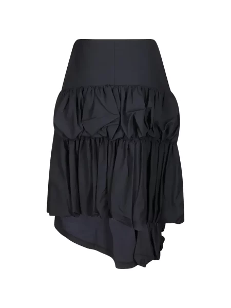 Fustă Comme Des Garçons cu volane asimetrică negru