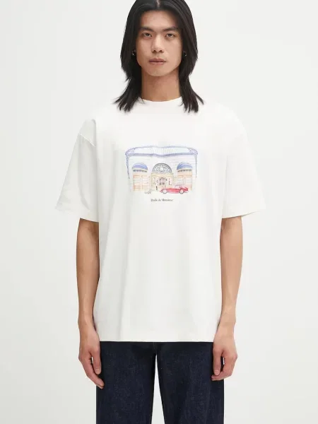 Majica Drôle de Monsieur Le T-shirt DrUle Palace s uzorkom bež