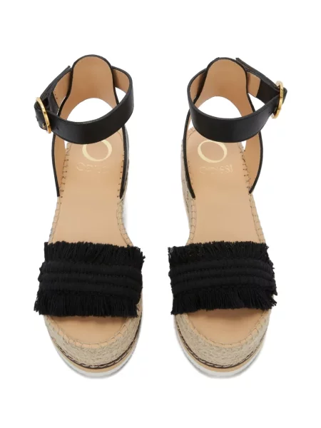Espadrile Odissì cu pană negru