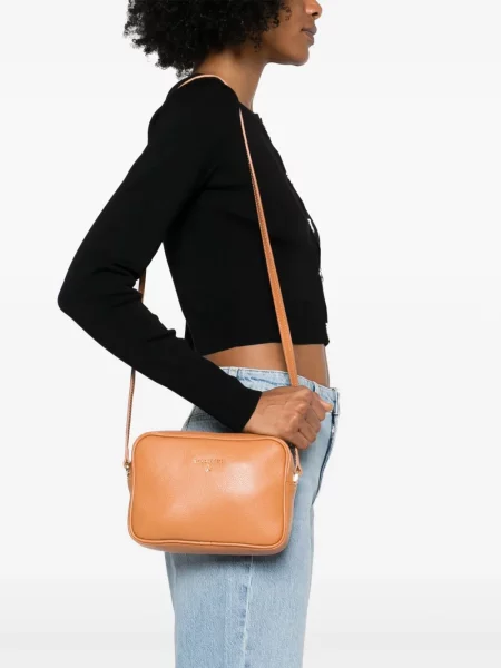 Body Patrizia Pepe din piele maro