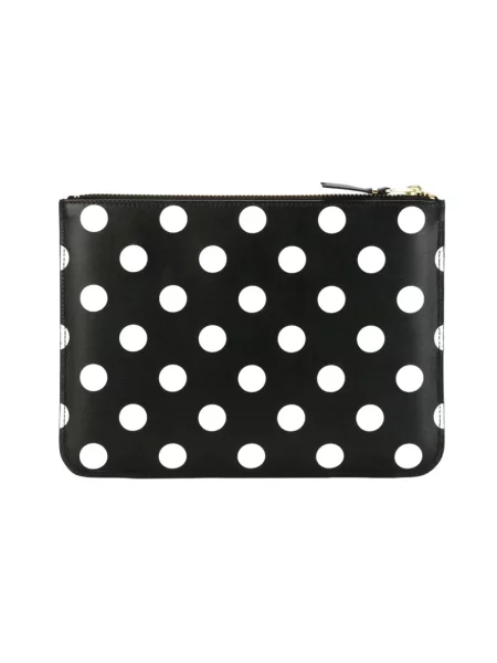Portfel Comme Des Garcons skórzany czarny