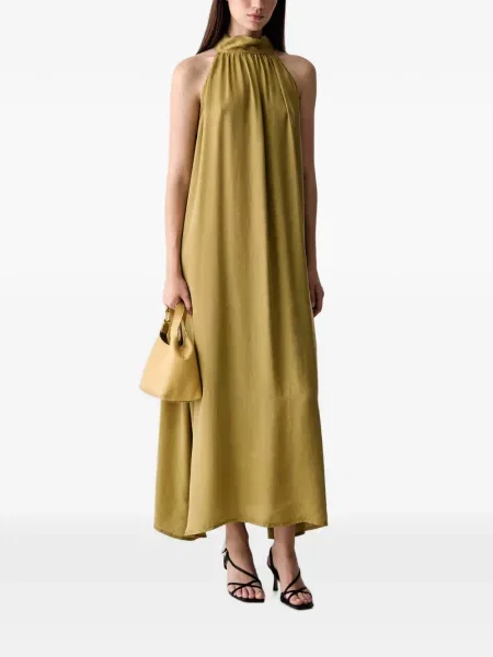 Rochie maxi Vicolo cu gât halter verde