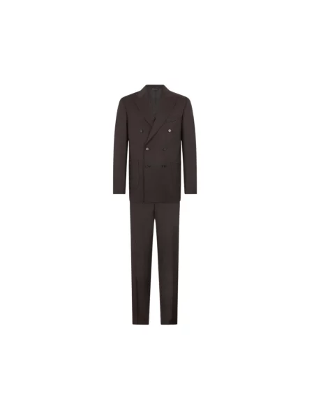 Garnitur Brooks Brothers brązowy