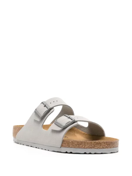Iš natūralios odos sandalai Birkenstock žalia