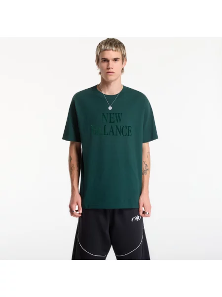 Tričko New Balance Athletics Flocked Logo T-Shirt Nordic Green XL zelené