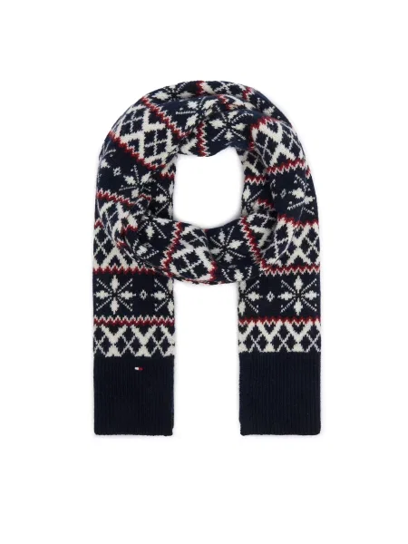Šál Tommy Hilfiger Tmavomodrá
