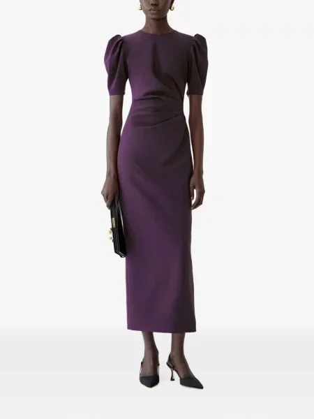 Rochie midi Carolina Herrera violet