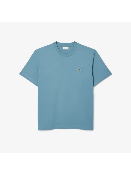 Классическая футболка Lacoste голубая