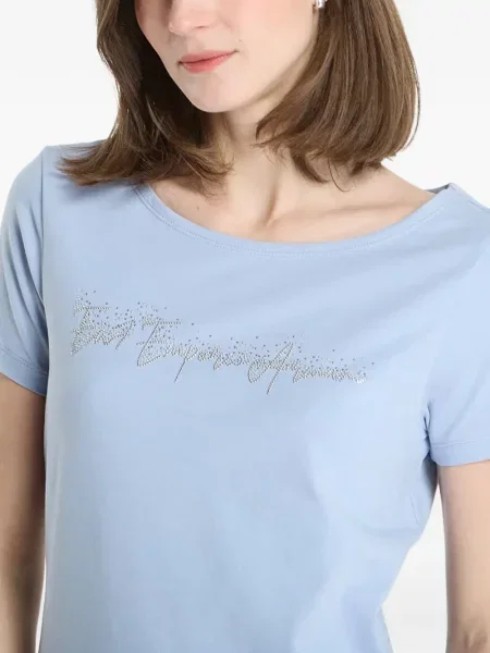 Stras tricou Ea7 Emporio Armani albastru