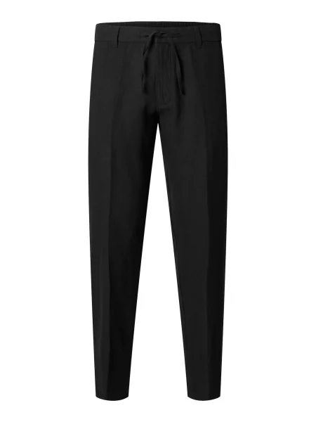 SELECTED HOMME Pantaloni cu dungă negru