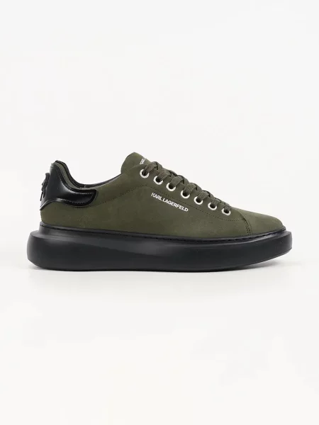 Karl Lagerfeld Kore sneakers pentru bărbați din piele întoarsă maro