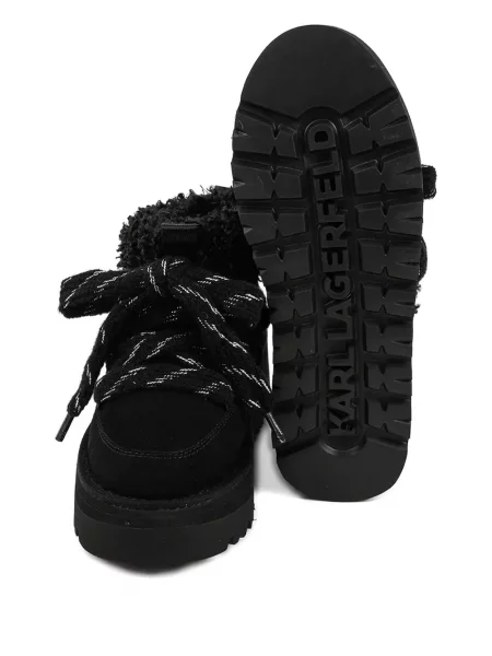 Botine Karl Lagerfeld cu platformă negru